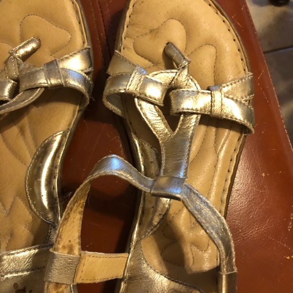 Born Shoes Born Gold Sandals Poshmark
